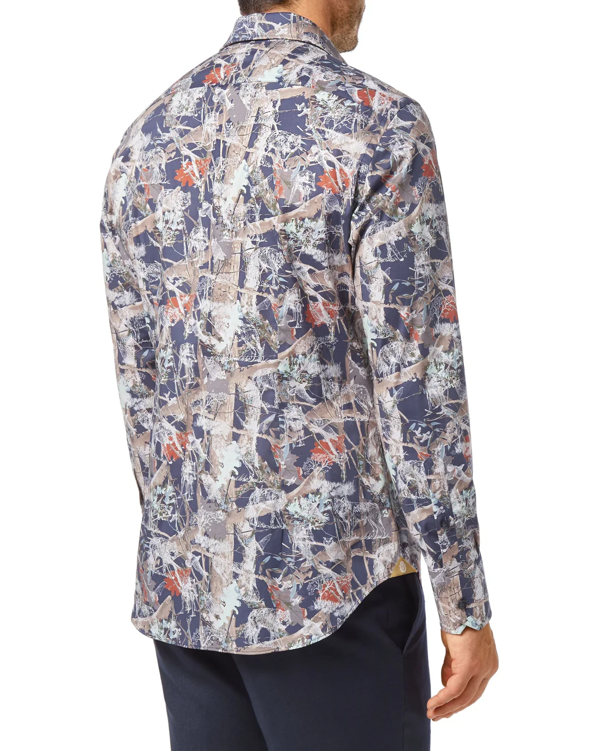 Shirt Silver Cut LS Wolf, цвет: Синий