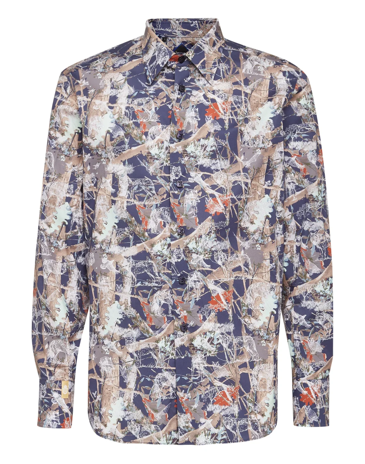 Shirt Silver Cut LS Wolf, цвет: Синий