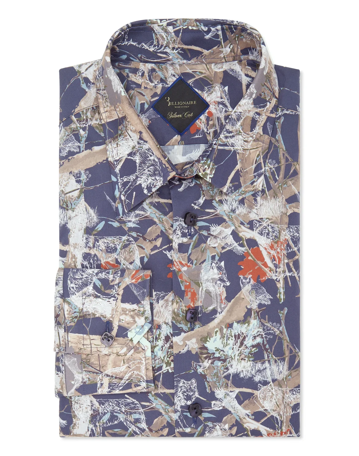 Shirt Silver Cut LS Wolf, цвет: Синий