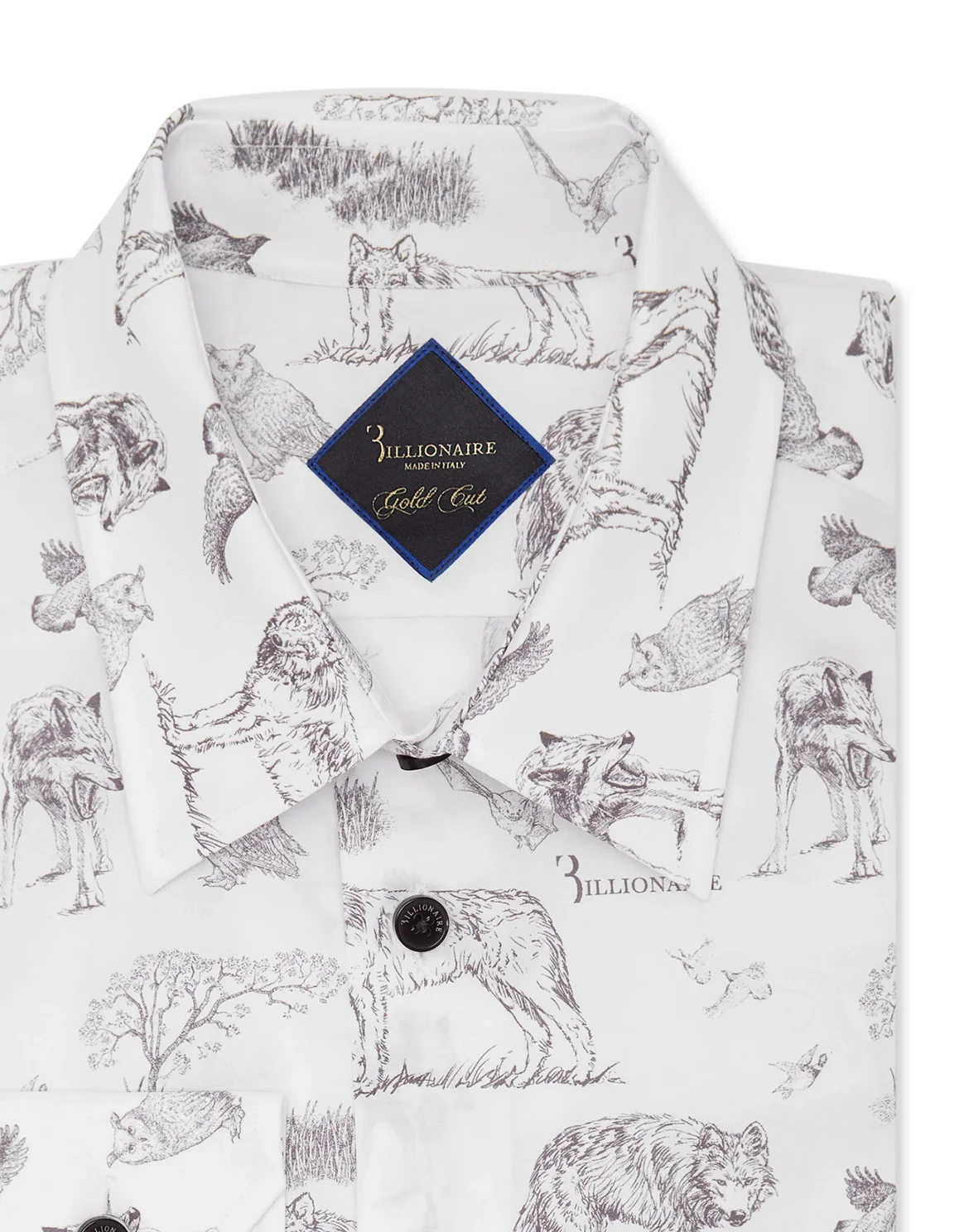 Shirt Gold Cut LS Wolf, цвет: Белый