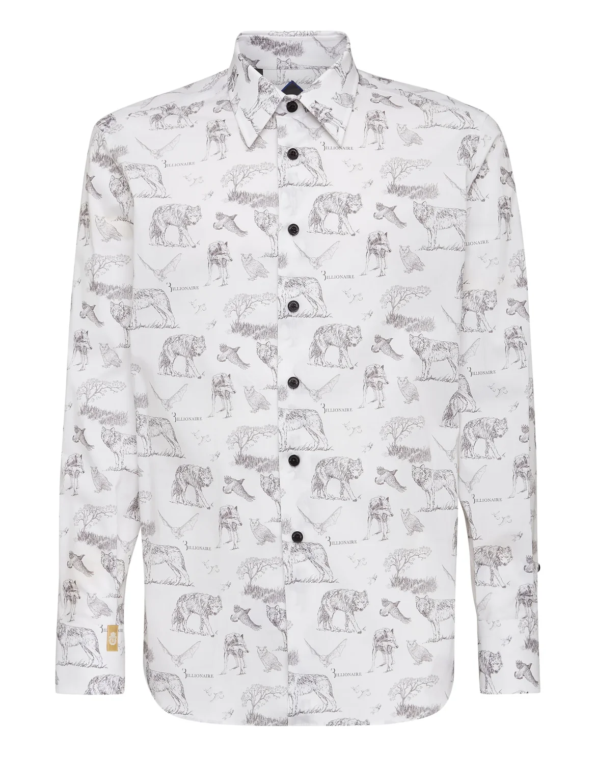 Shirt Gold Cut LS Wolf, цвет: Белый