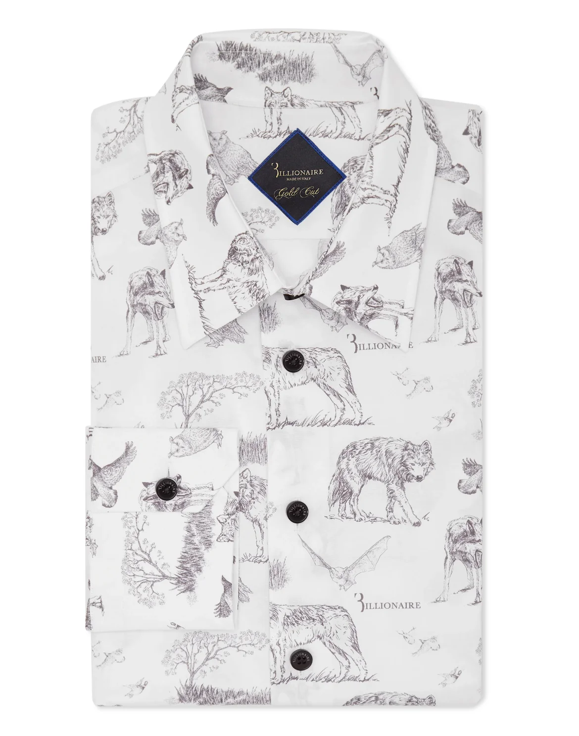 Shirt Gold Cut LS Wolf, цвет: Белый
