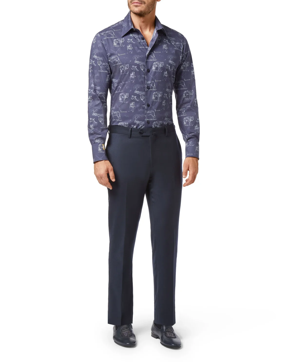 Shirt Gold Cut LS Wolf, цвет: Синий