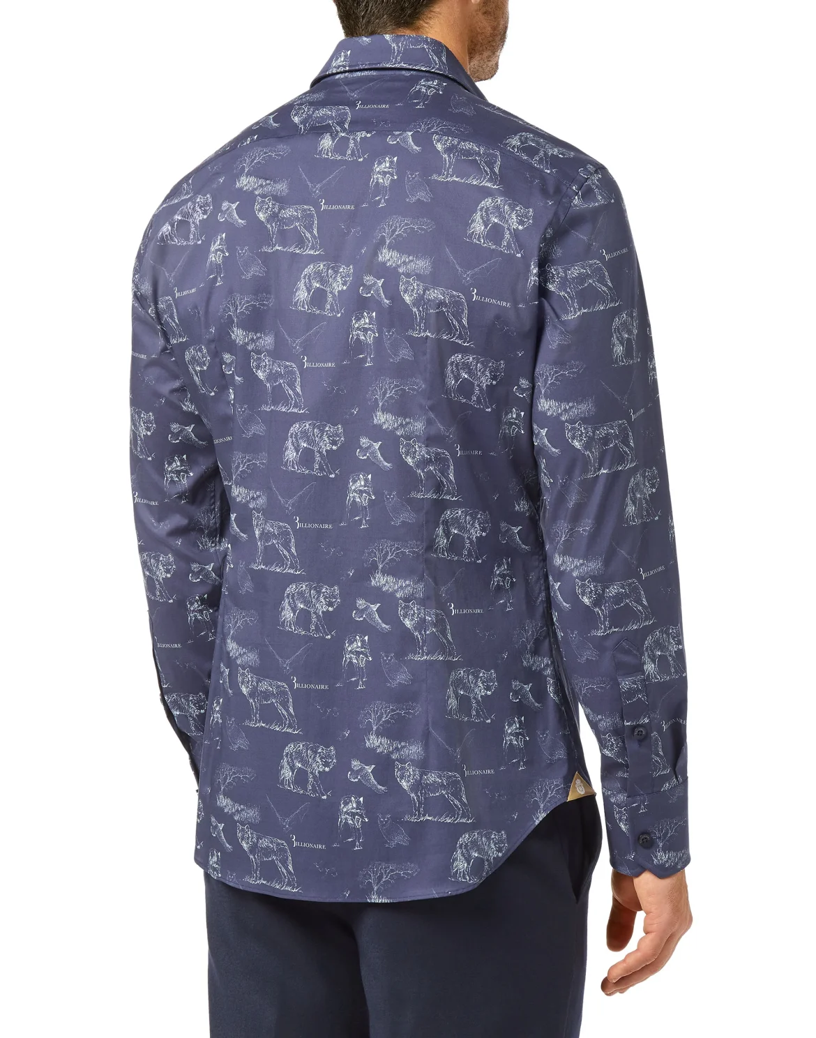 Shirt Gold Cut LS Wolf, цвет: Синий