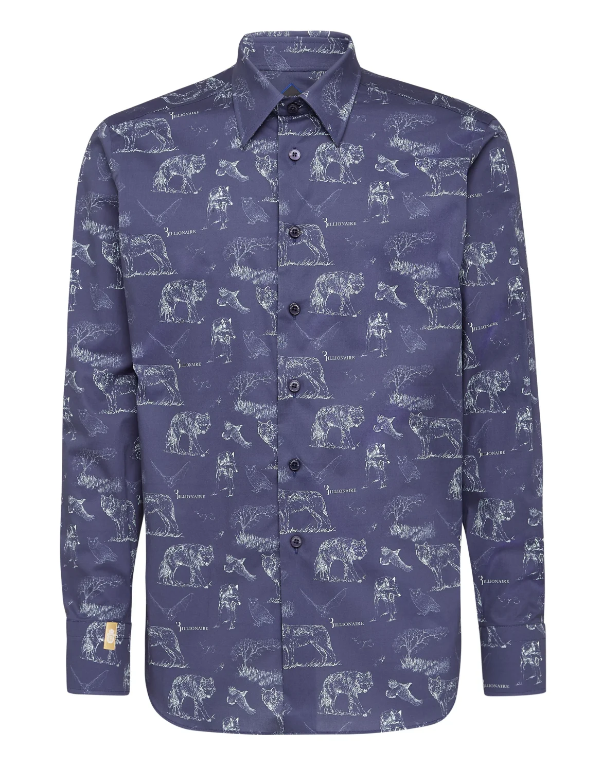 Shirt Gold Cut LS Wolf, цвет: Синий