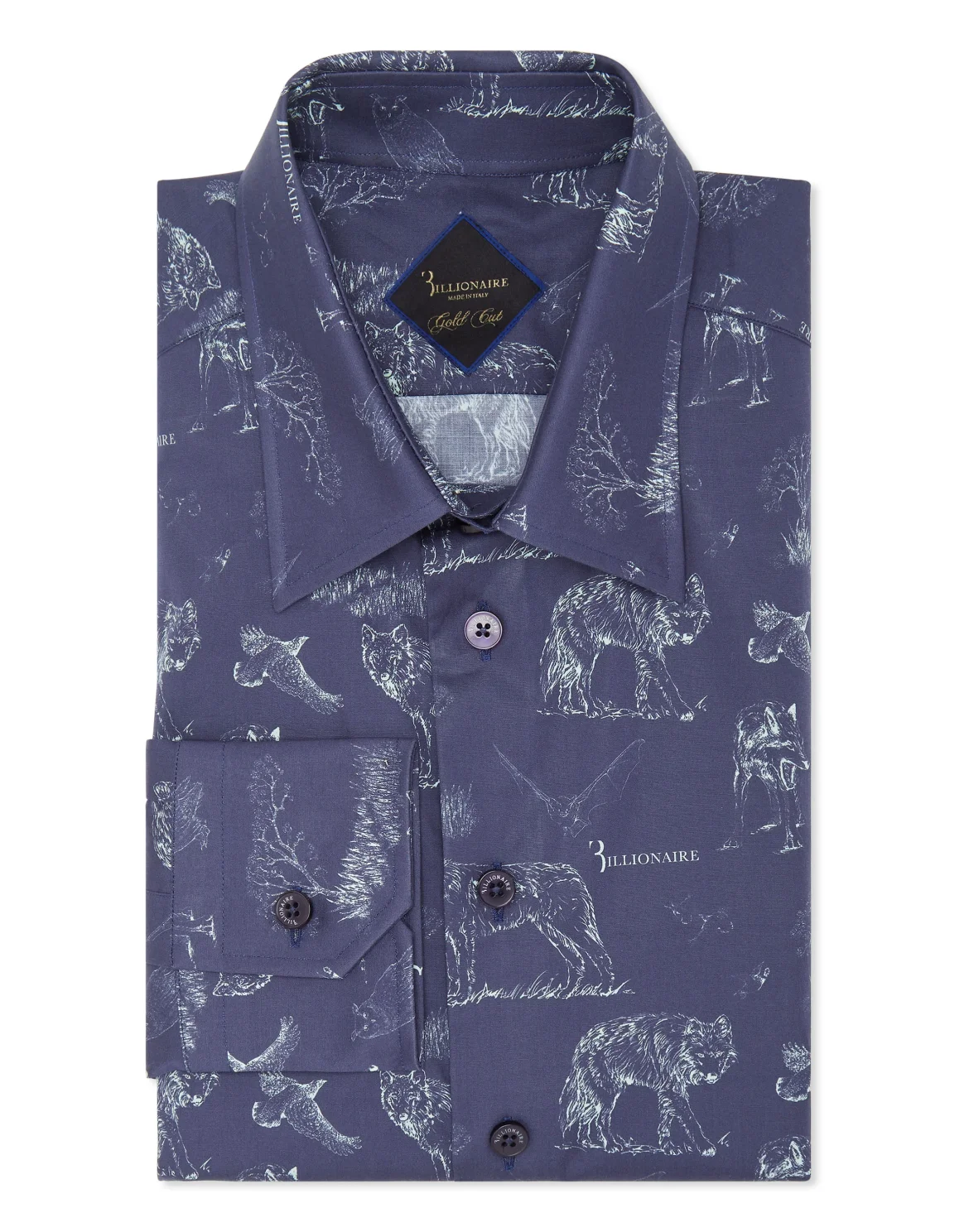 Shirt Gold Cut LS Wolf, цвет: Синий