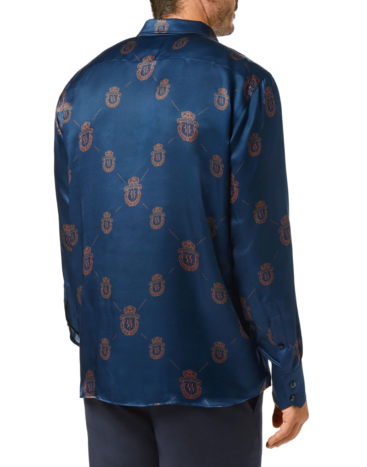 Silk Shirt Gold Cut LS Crest, цвет: Синий