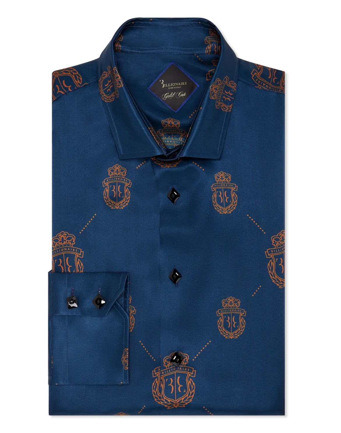 Silk Shirt Gold Cut LS Crest, цвет: Синий