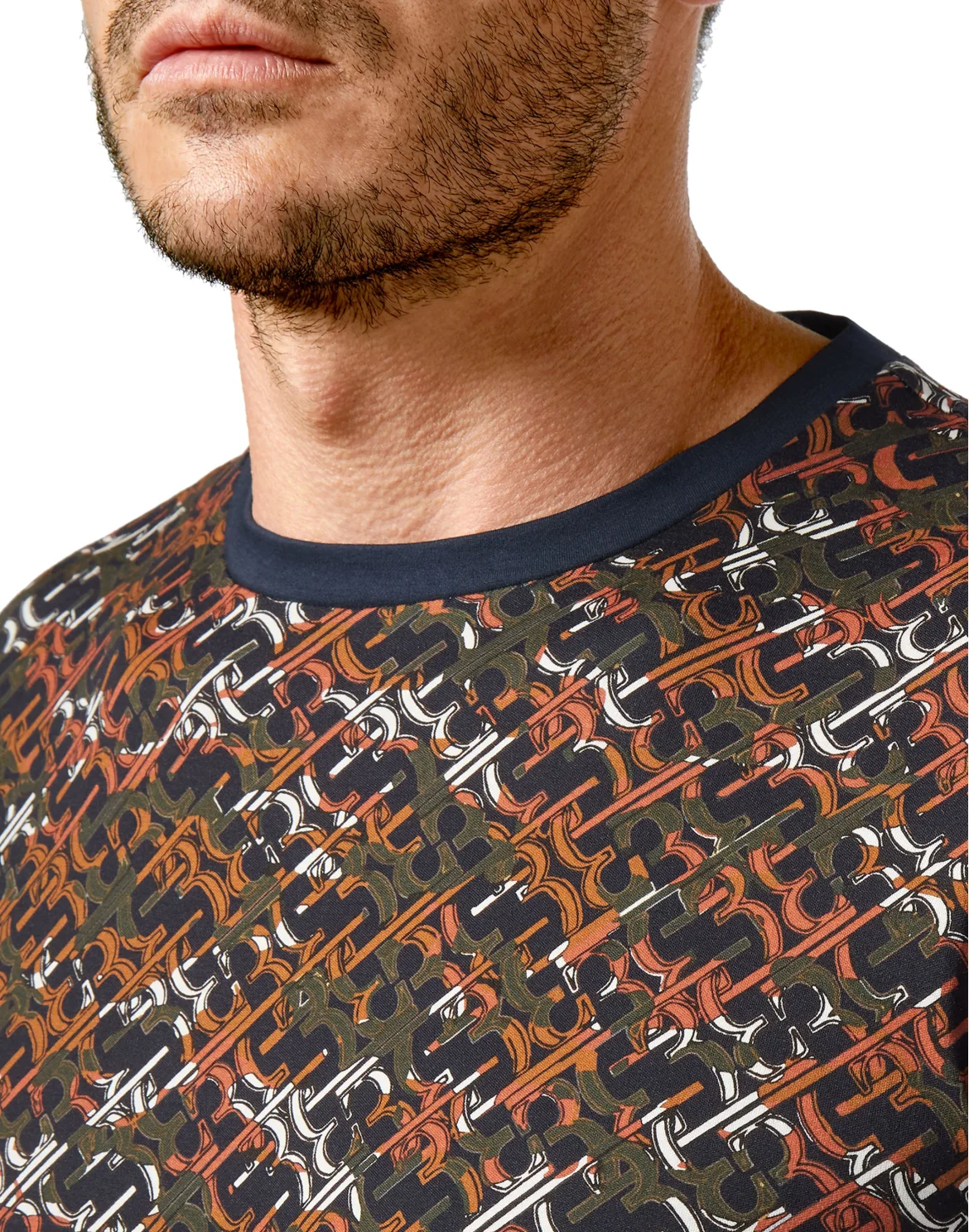 T-shirt Round Neck SS All over BB, цвет: Синий