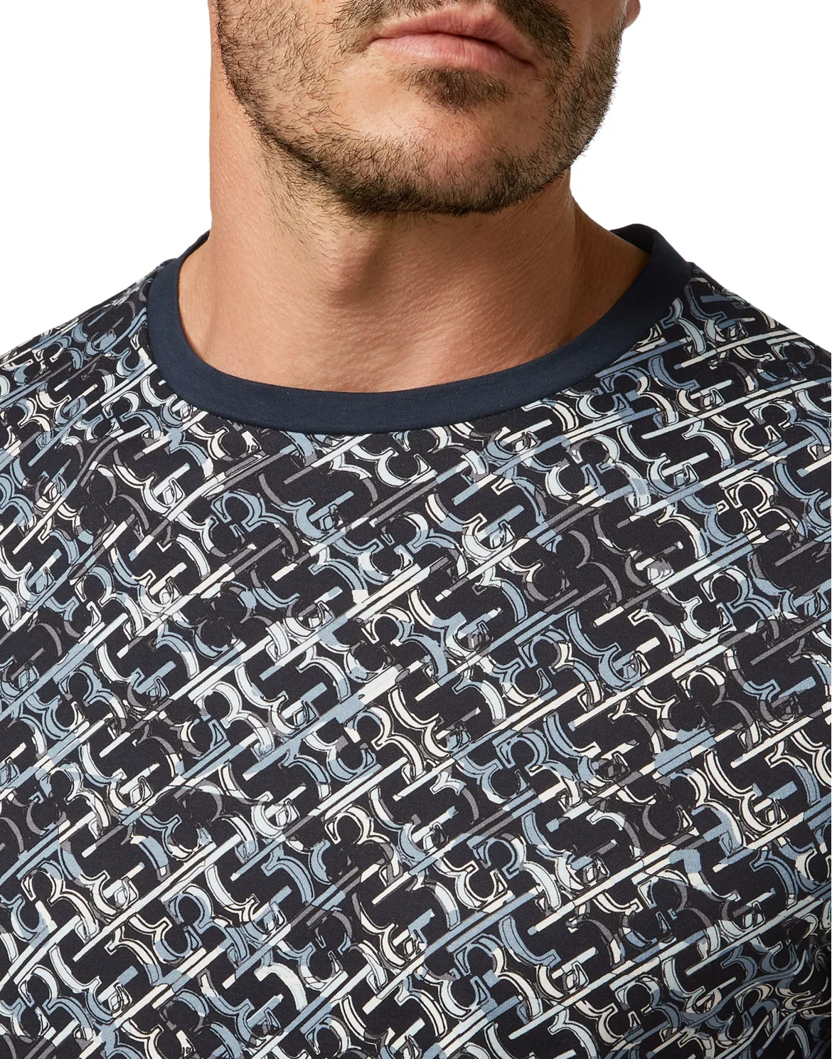 T-shirt Round Neck SS All over BB, цвет: Синий