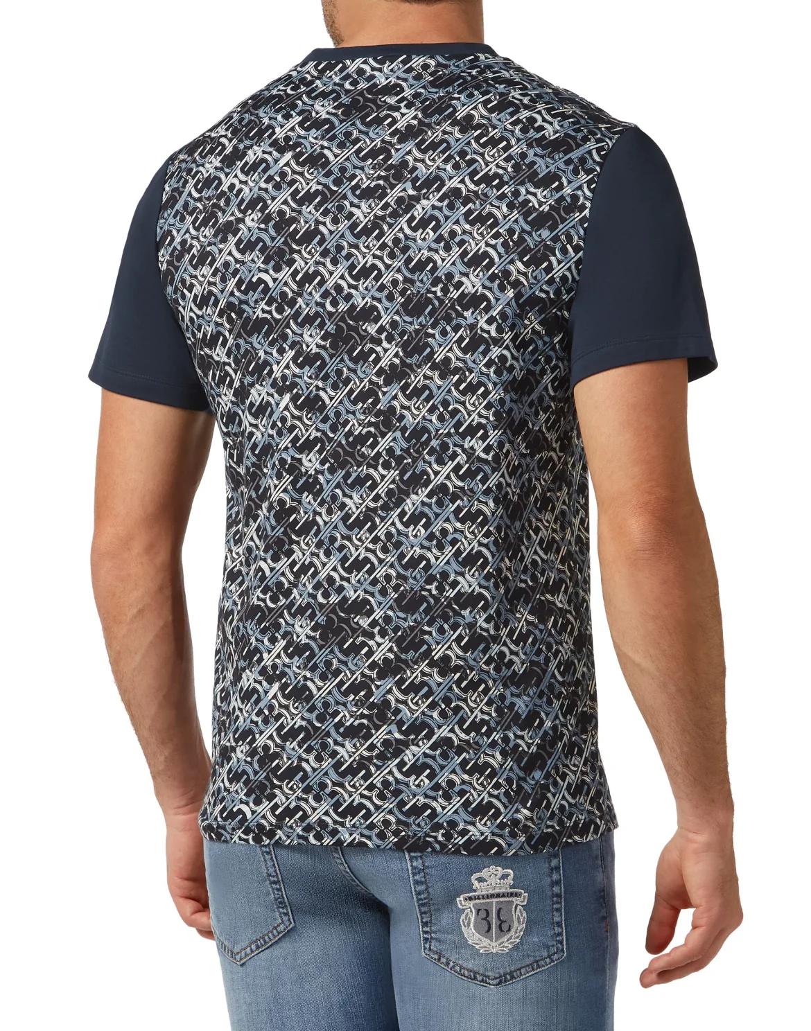 T-shirt Round Neck SS All over BB, цвет: Синий