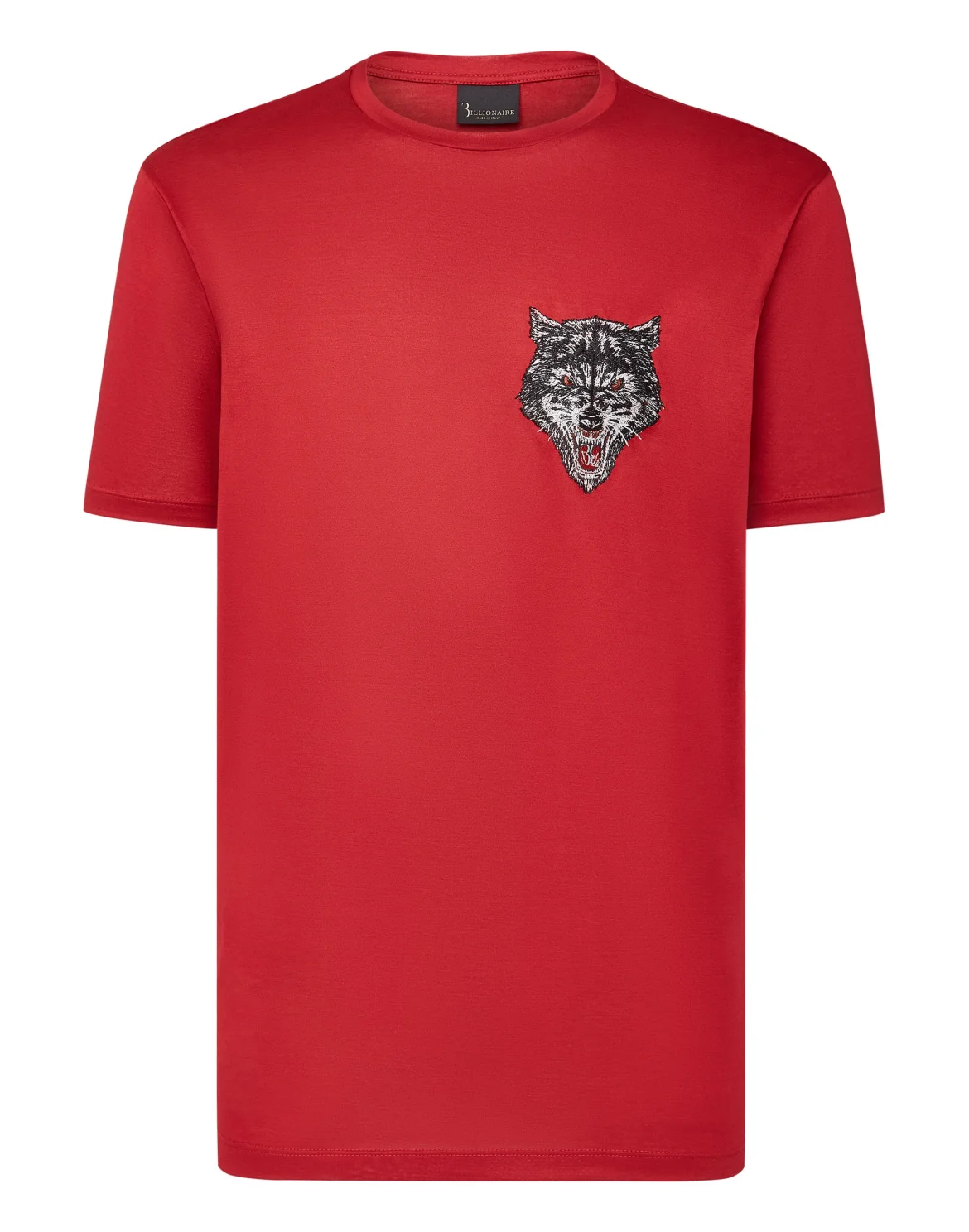 T-shirt Round Neck SS Wolf, цвет: Красный