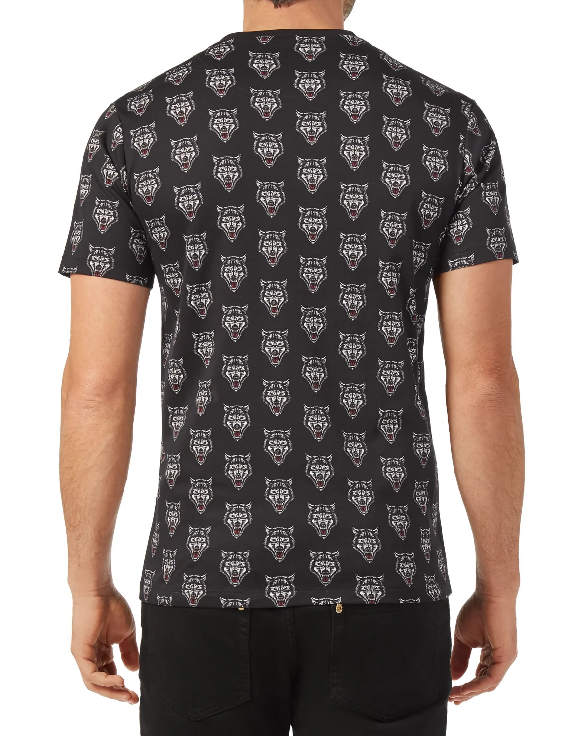 T-shirt Round Neck SS Wolf, цвет: Черный