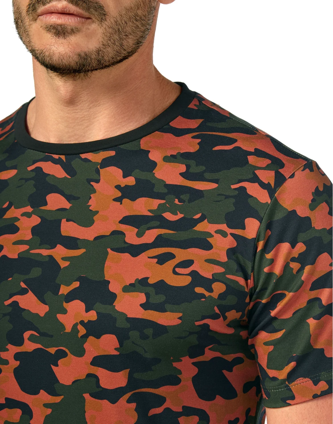 T-shirt Round Neck SS Camouflage, цвет: Камуфляж