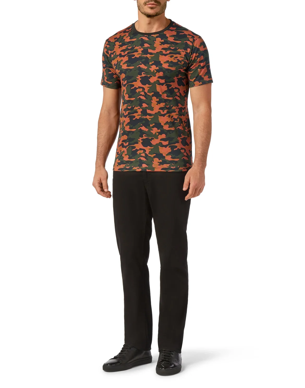 T-shirt Round Neck SS Camouflage, цвет: Камуфляж