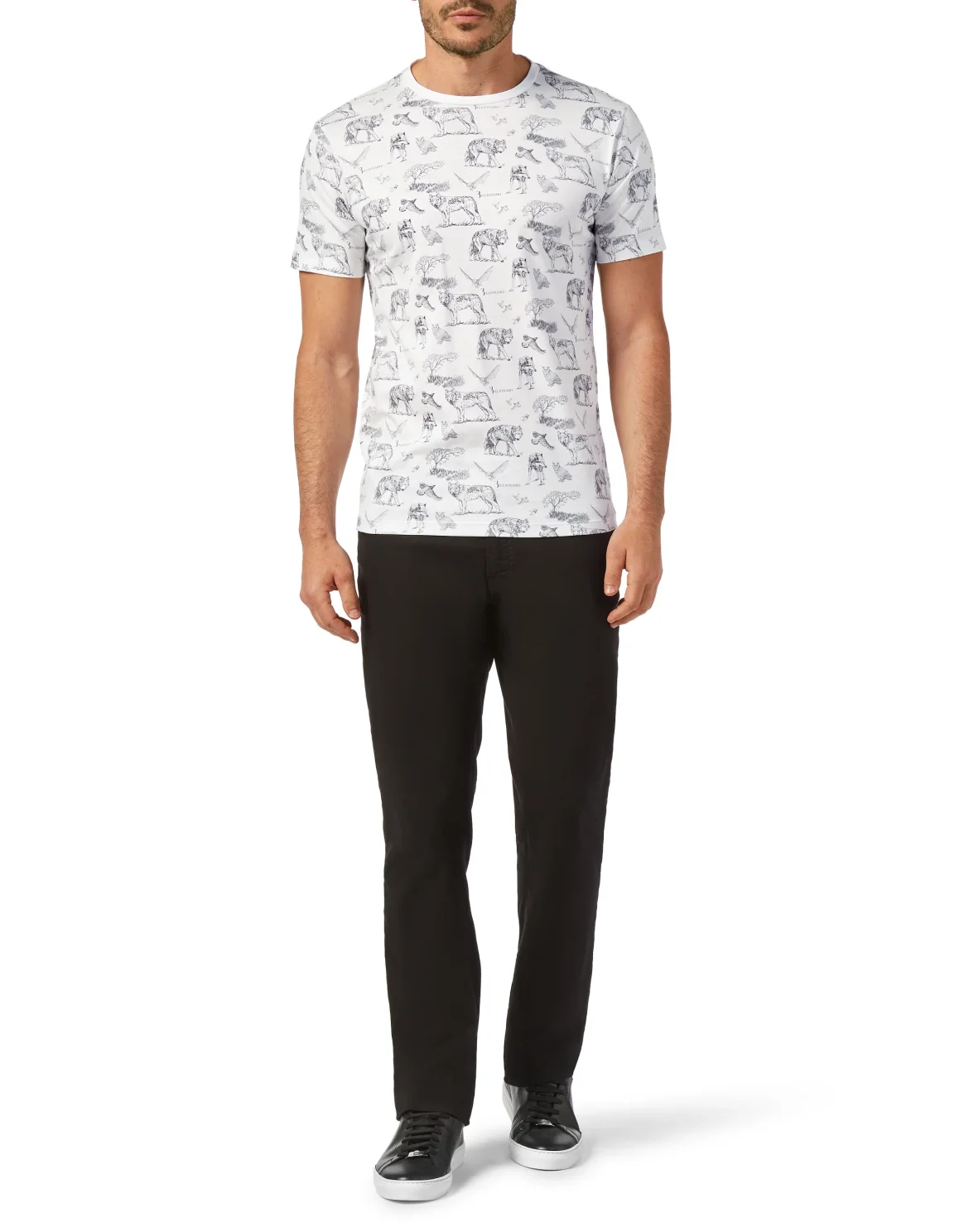 T-shirt Round Neck SS Wolf, цвет: Белый