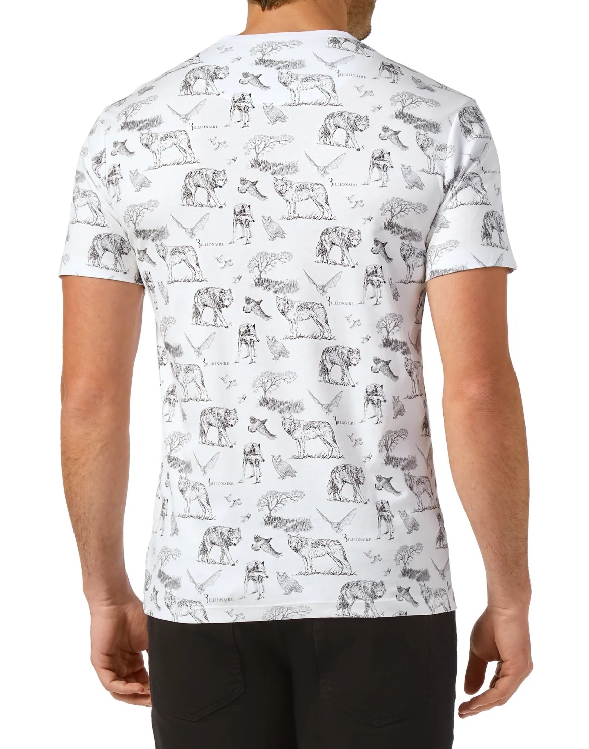 T-shirt Round Neck SS Wolf, цвет: Белый