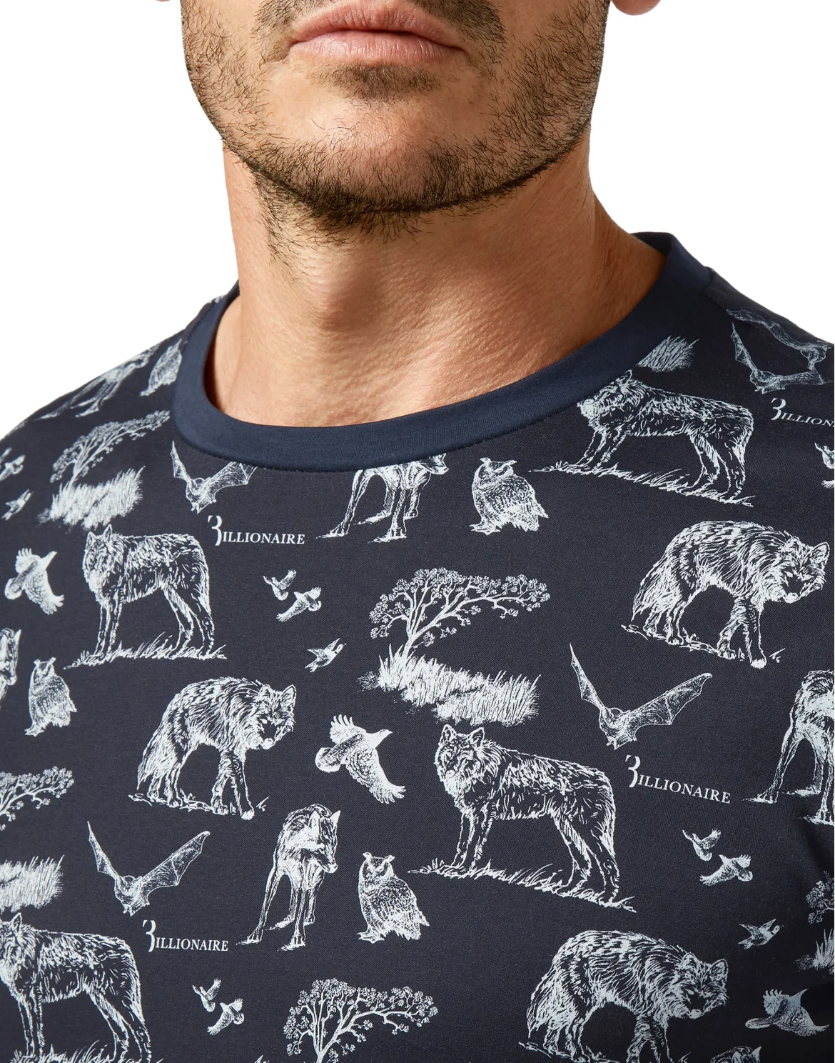 T-shirt Round Neck SS Wolf, цвет: Синий