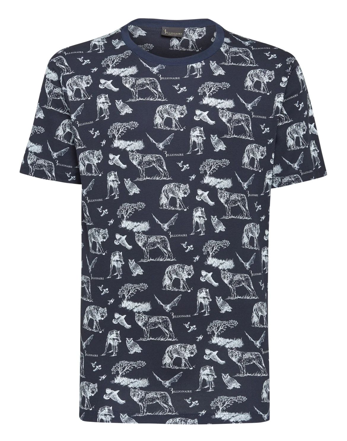 T-shirt Round Neck SS Wolf, цвет: Синий