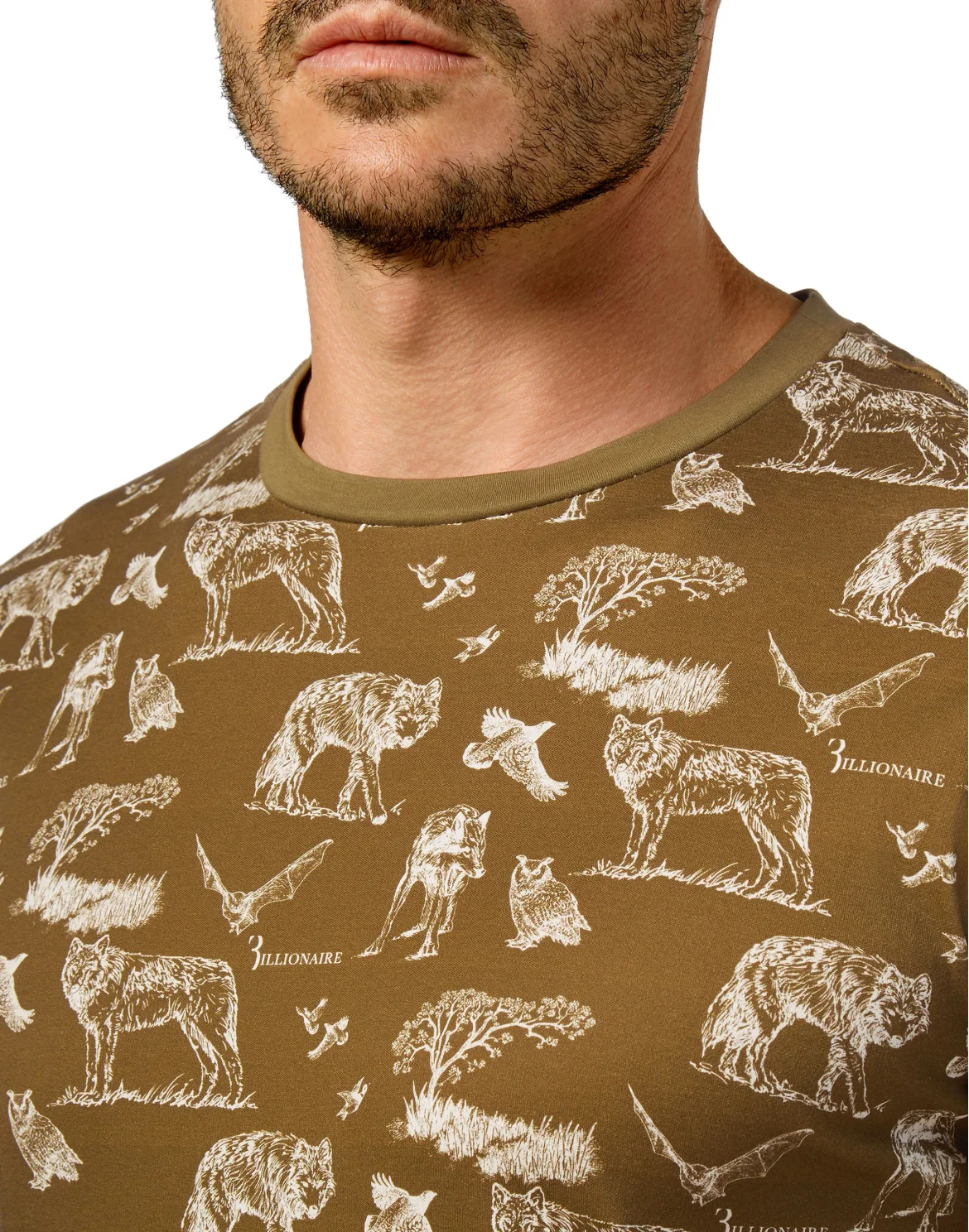 T-shirt Round Neck SS Wolf, цвет: Камуфляж