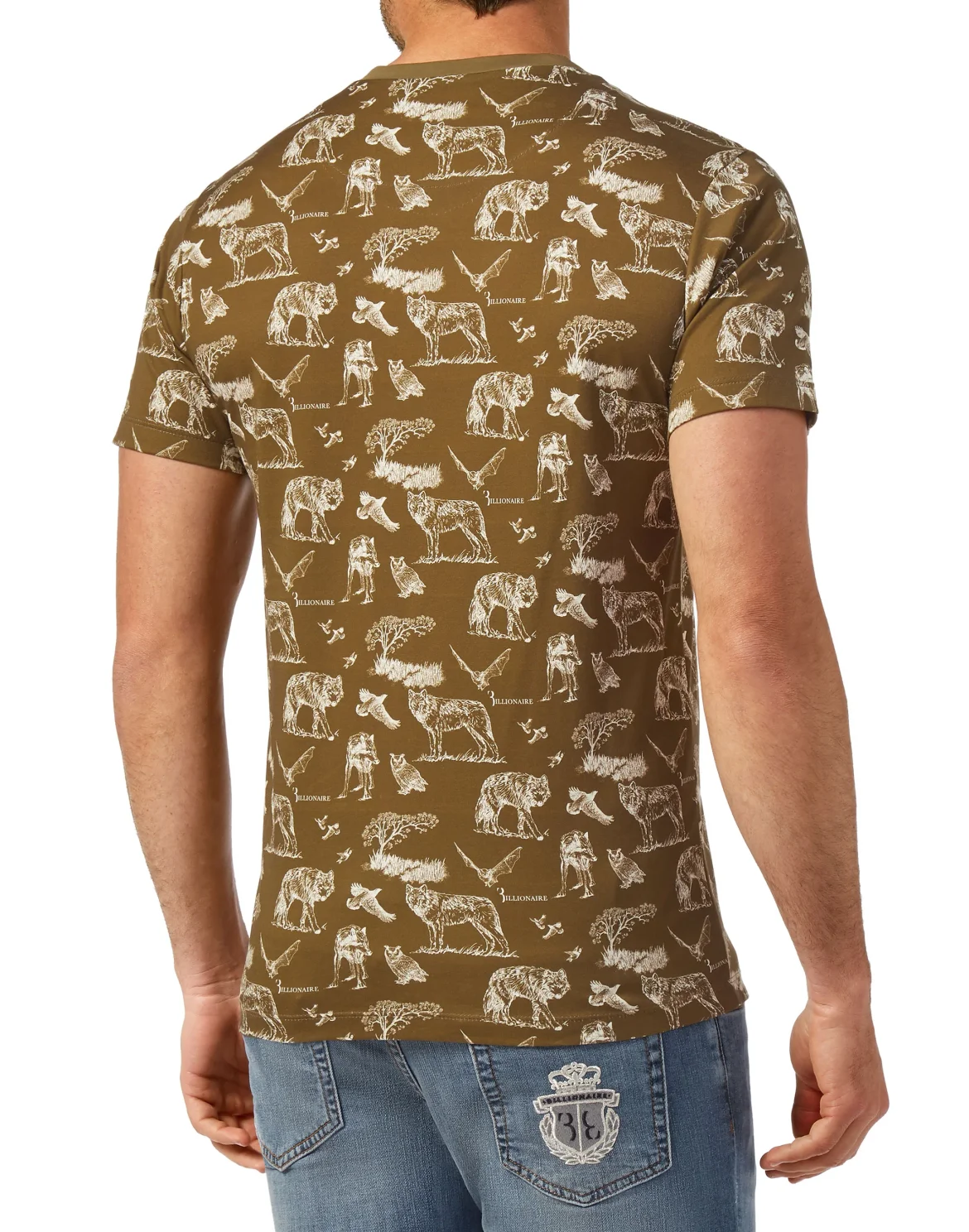 T-shirt Round Neck SS Wolf, цвет: Камуфляж