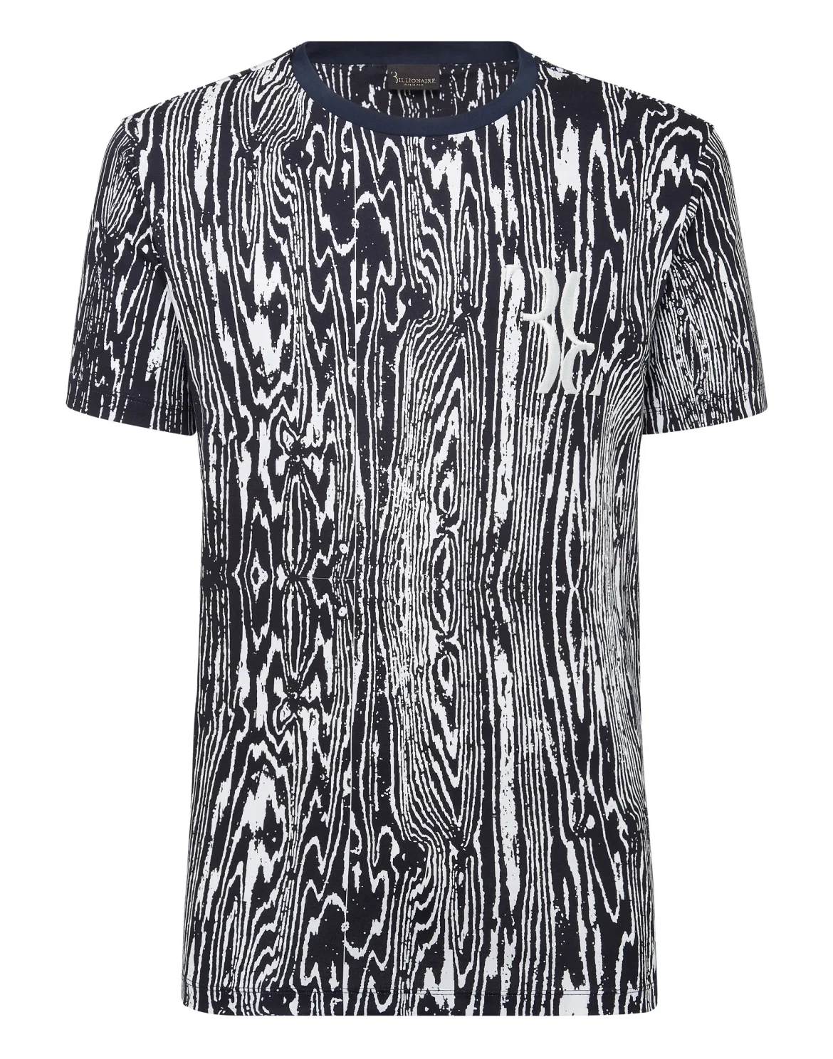 T-shirt Round Neck SS wood grain, цвет: Синий