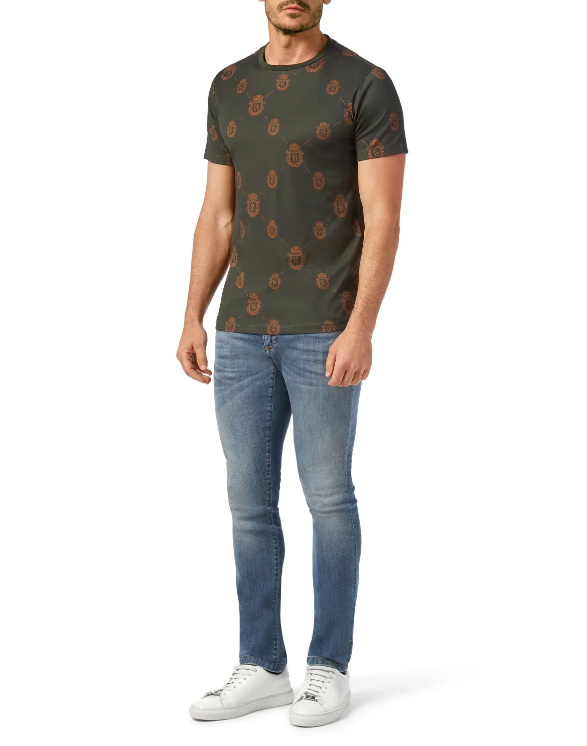 T-shirt Round Neck SS Crest, цвет: Камуфляж