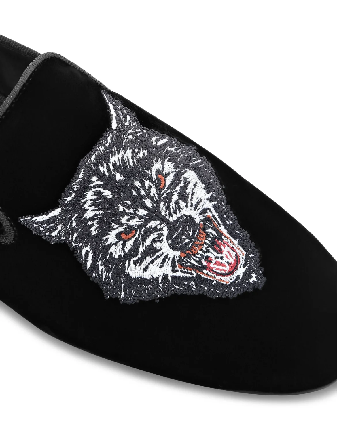 Velvet Loafers Wolf, цвет: Черный