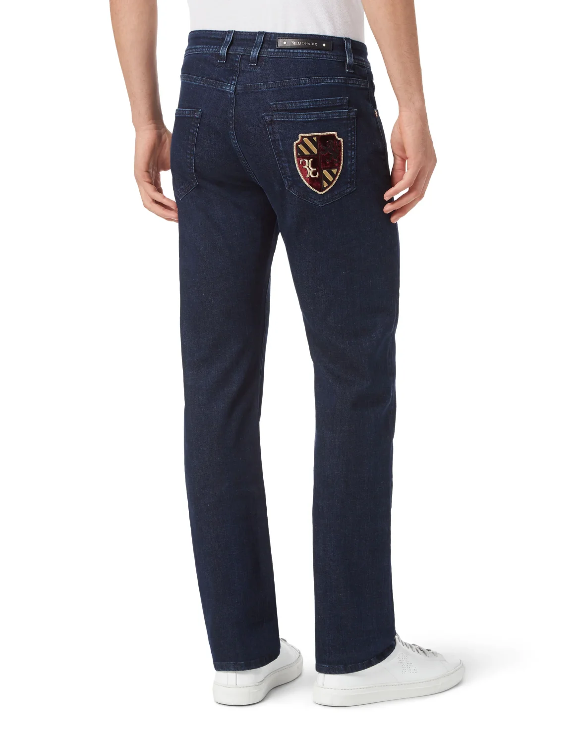 Denim Trousers Regular fit Patches, цвет: Синий