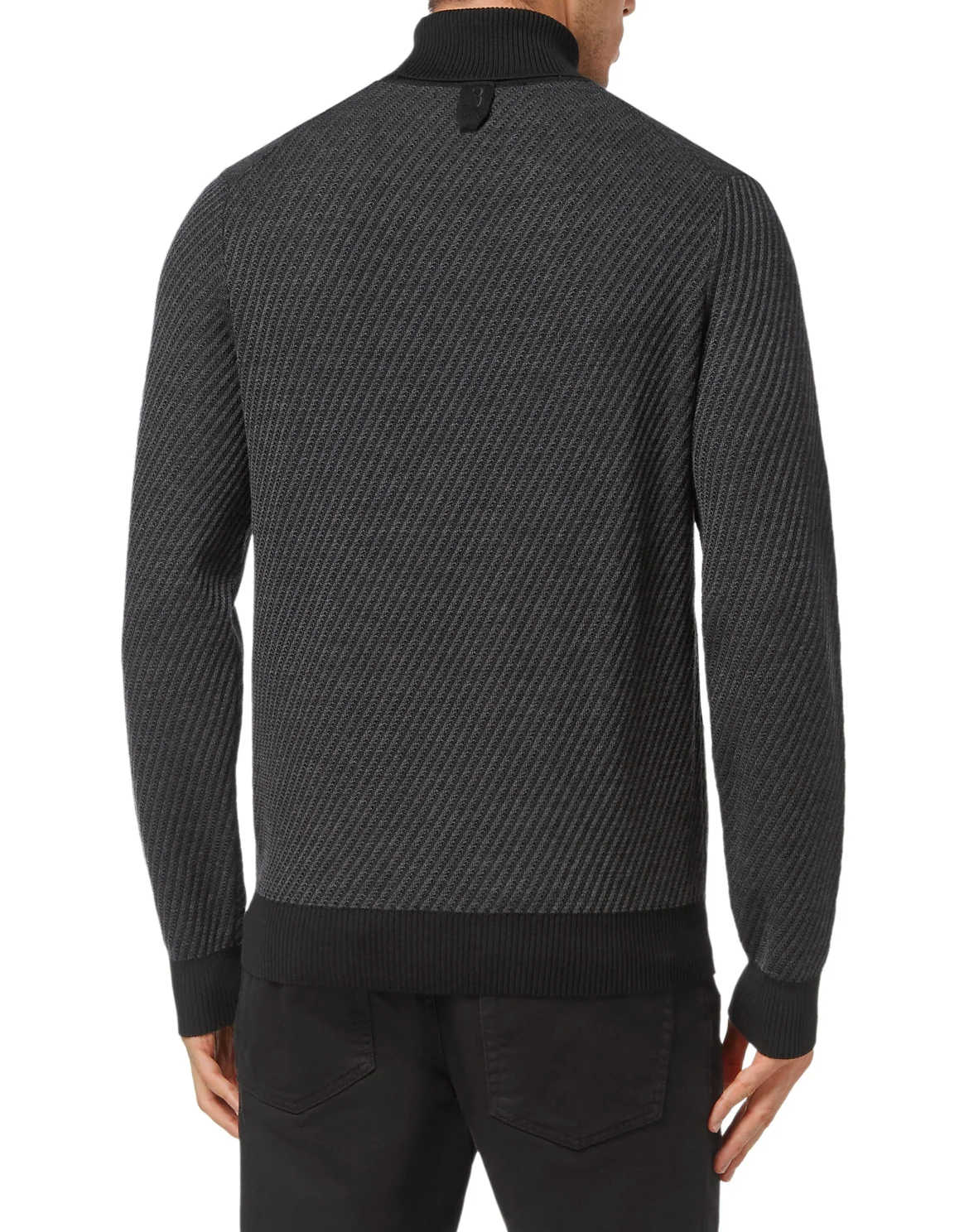 TurtleNeck LS Crest, цвет: Черный