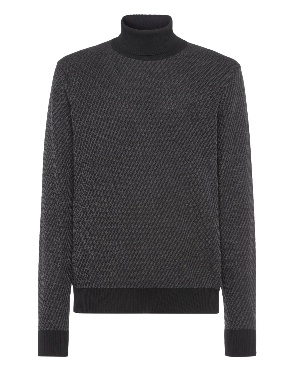 TurtleNeck LS Crest, цвет: Черный