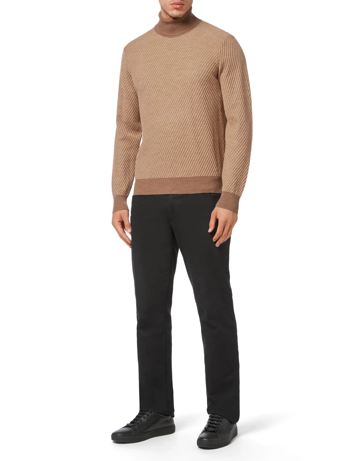 TurtleNeck LS Crest, цвет: Коричневый