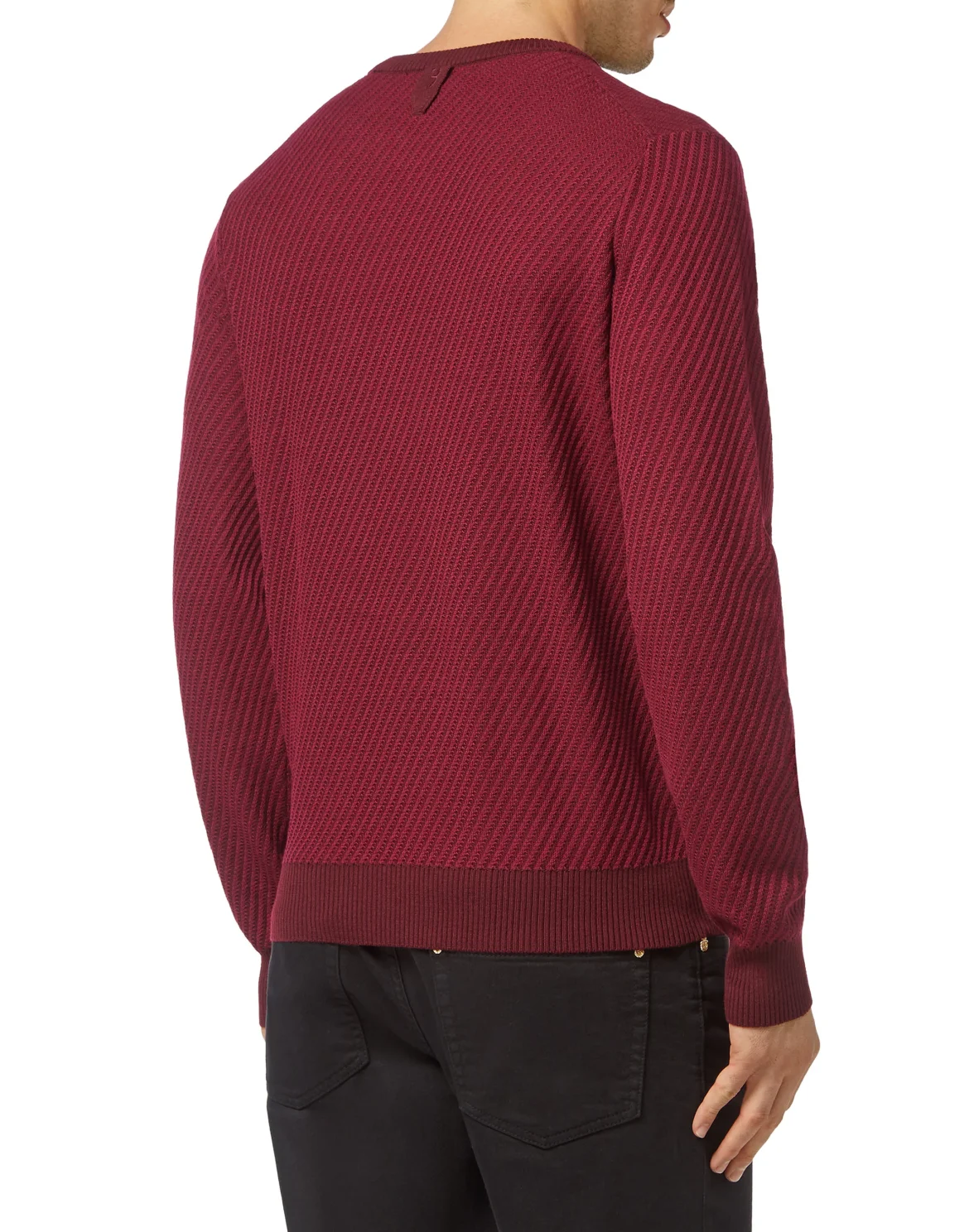 Pullover Round Neck LS Crest, цвет: Красный
