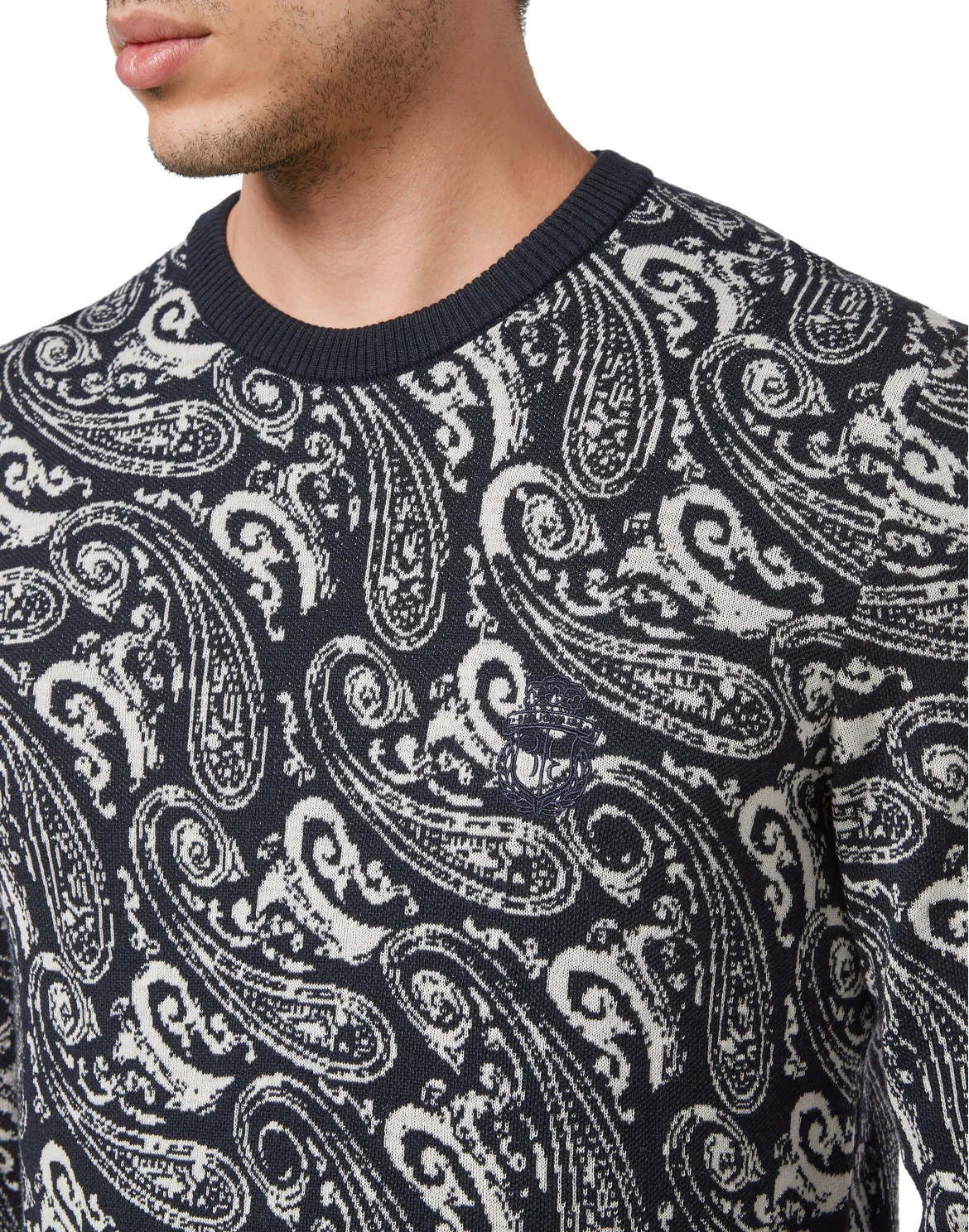 Pullover Round Neck LS, цвет: Синий