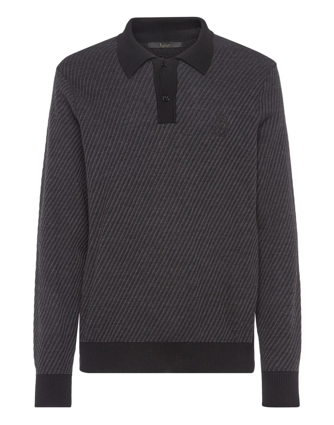 Pullover Round Neck LS Crest, цвет: Черный