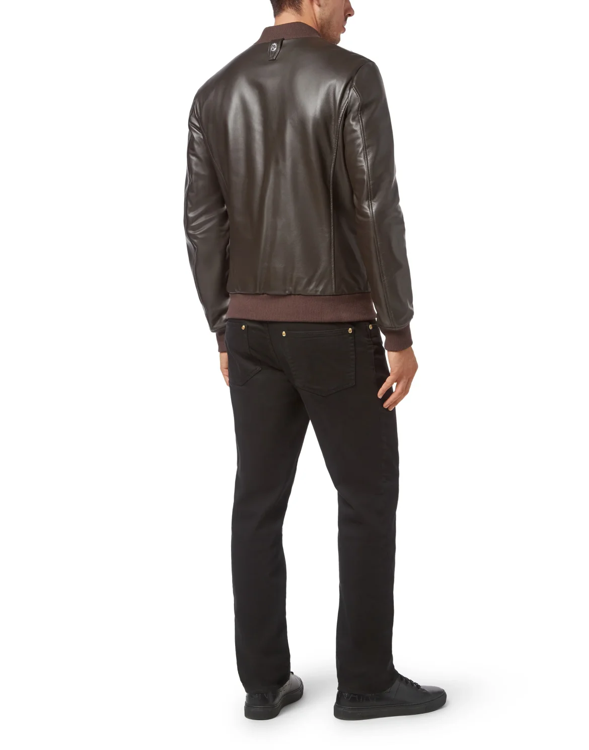Diamond leather Bomber, цвет: Коричневый