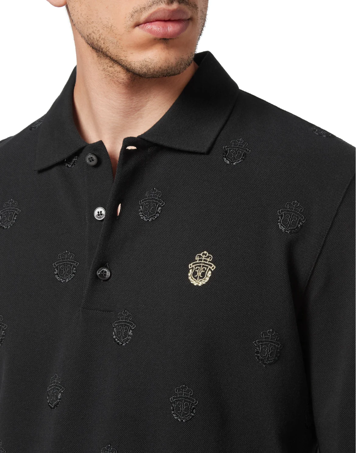 Polo shirt LS, цвет: Черный