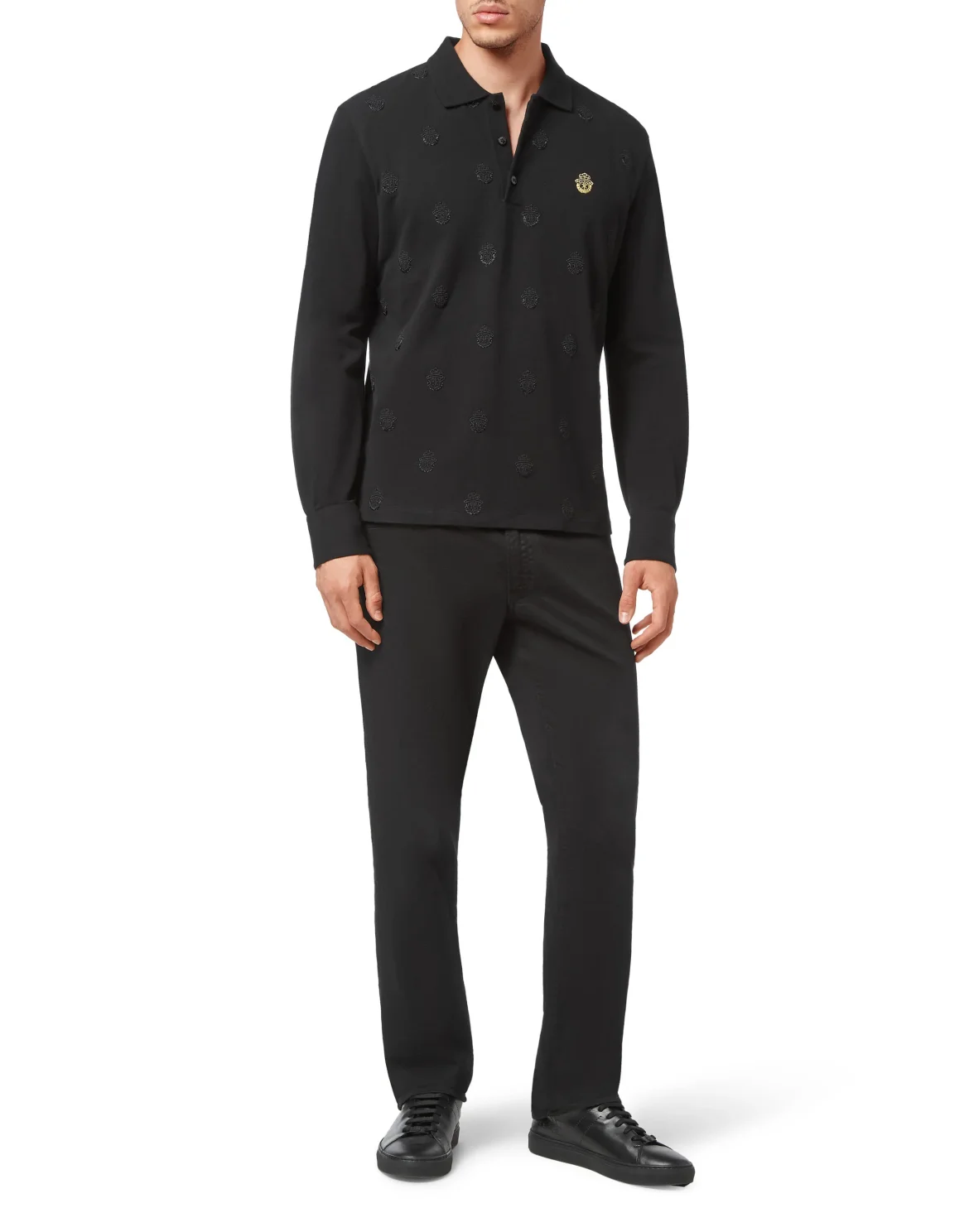Polo shirt LS, цвет: Черный