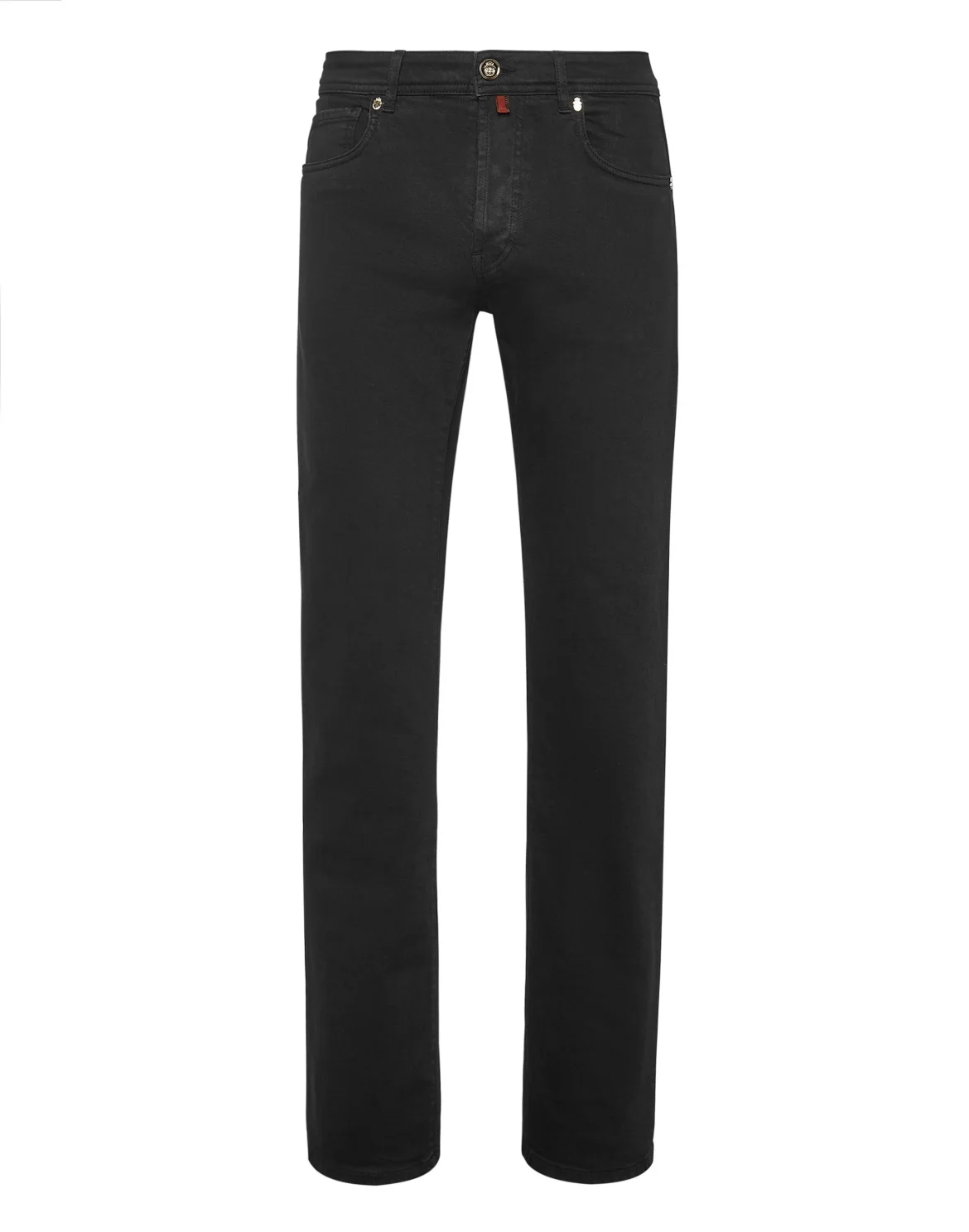 Denim Trousers Regular Fit, цвет: Черный