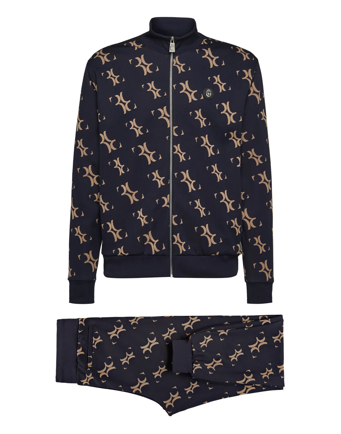 Sponge Fleece Jogging Tracksuit: Top/Trousers, цвет: Синий