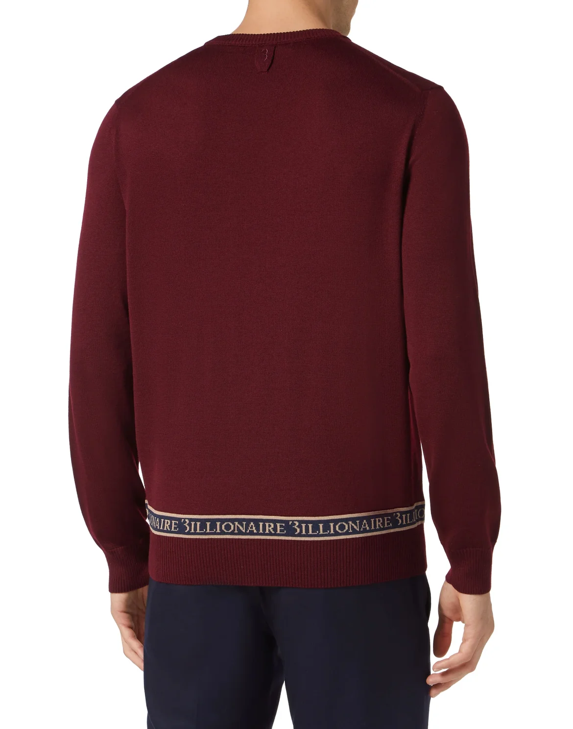 Wool and Silk Pullover Round Neck LS, цвет: Красный