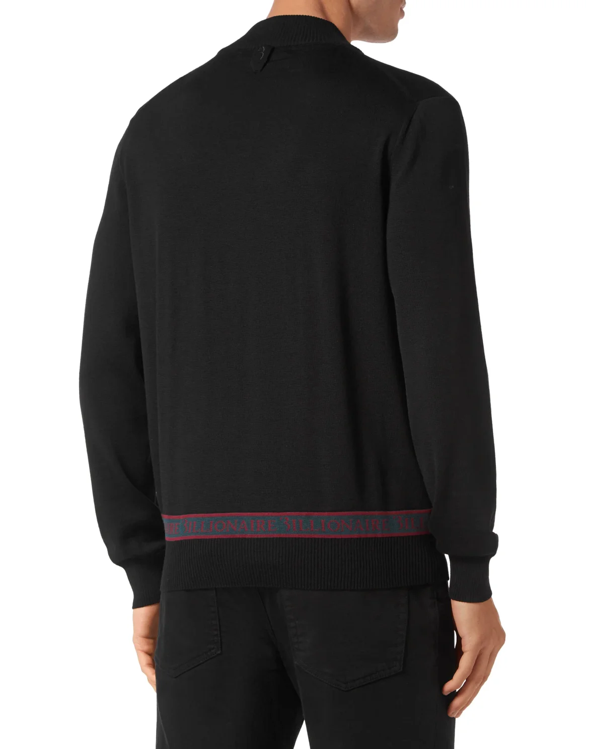 Wool and Silk Pullover full zip, цвет: Черный