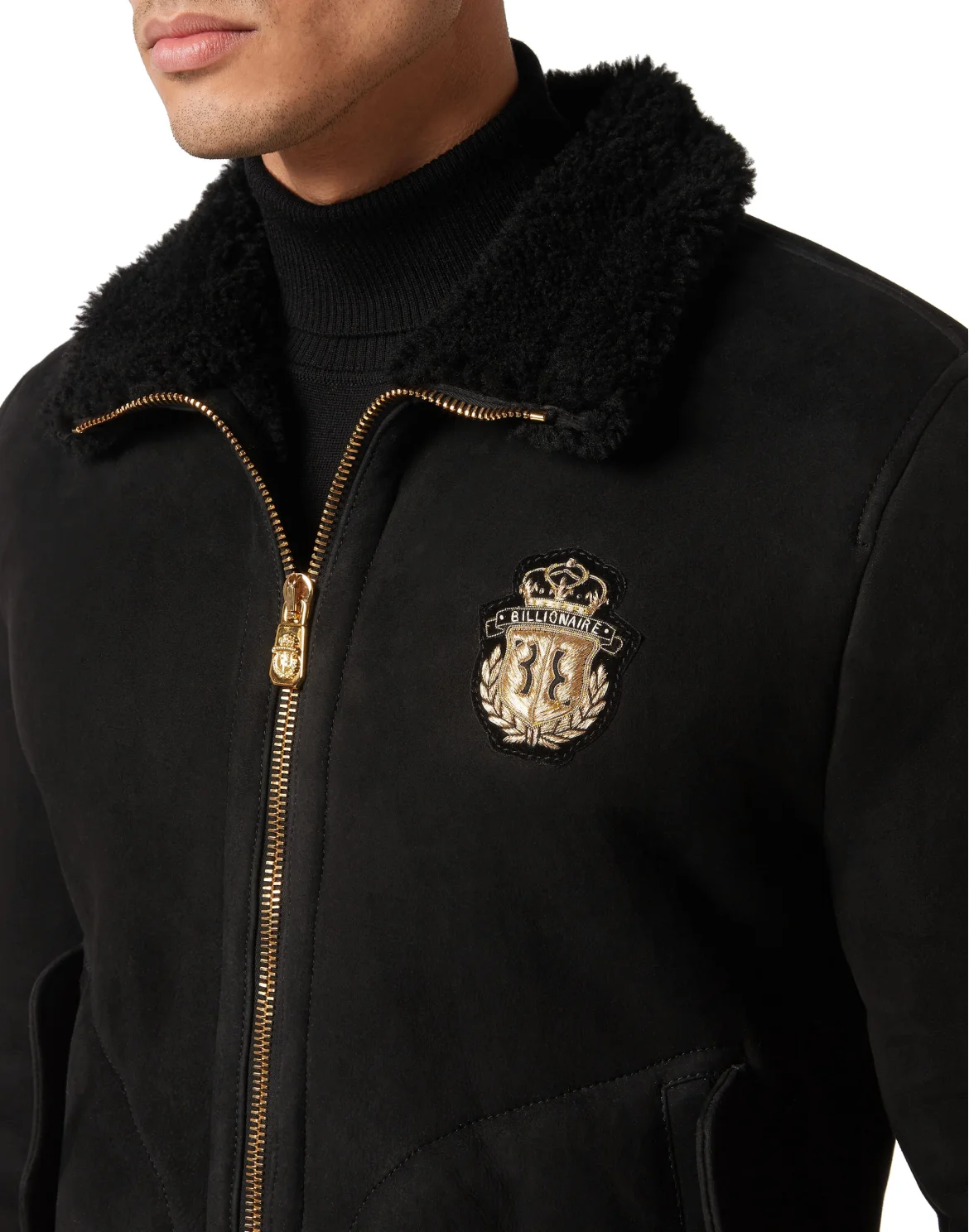 Shearling Bomber, цвет: Черный