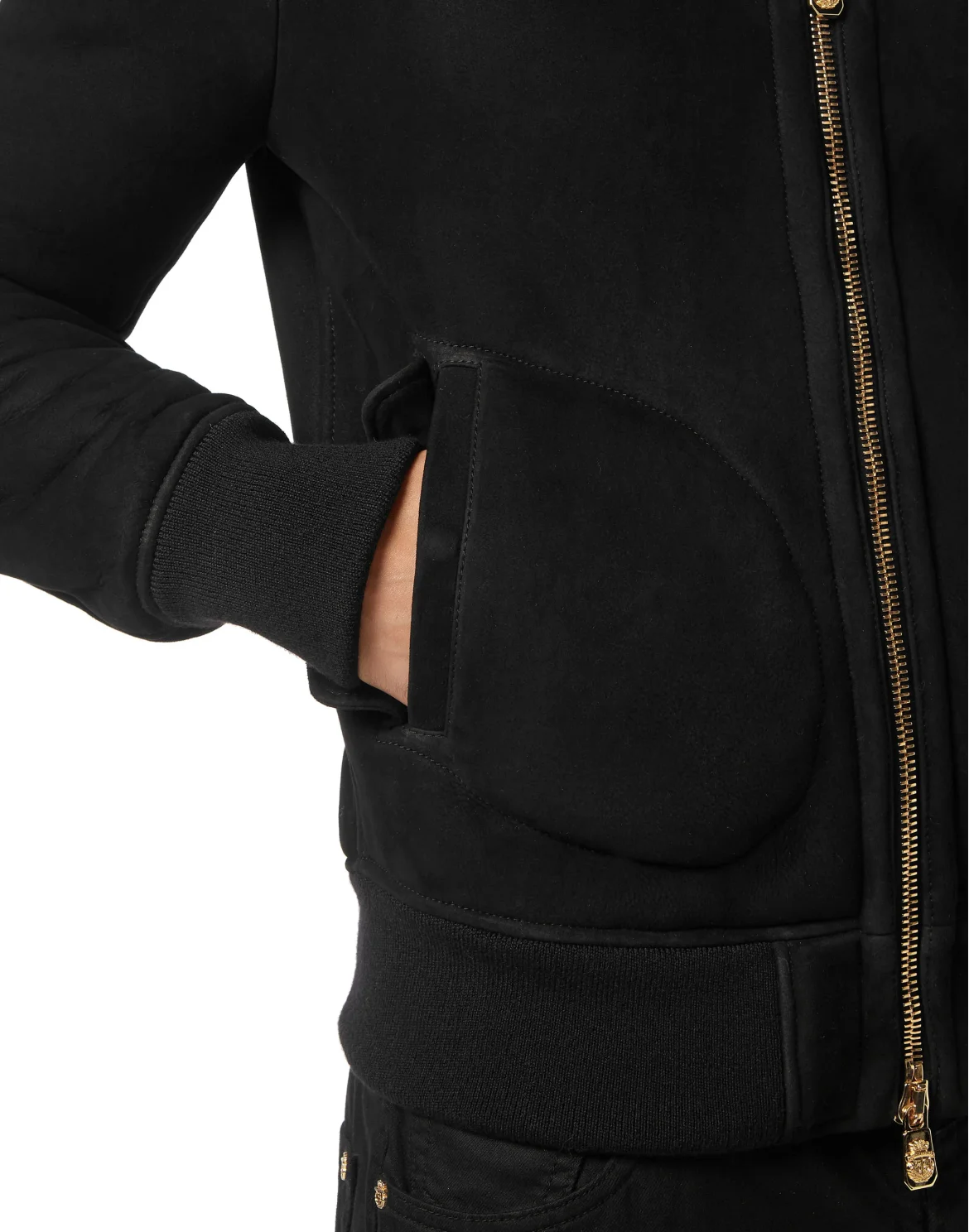 Shearling Bomber, цвет: Черный