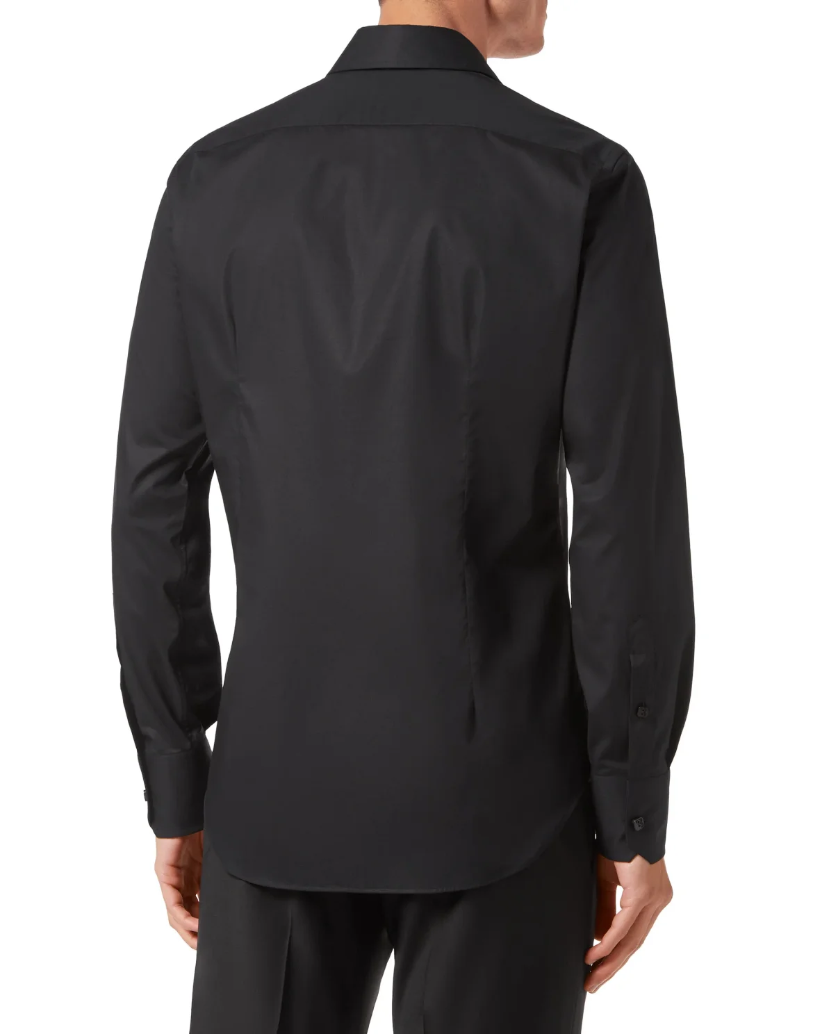 Shirt Silver Cut LS Slim Fit, цвет: Черный