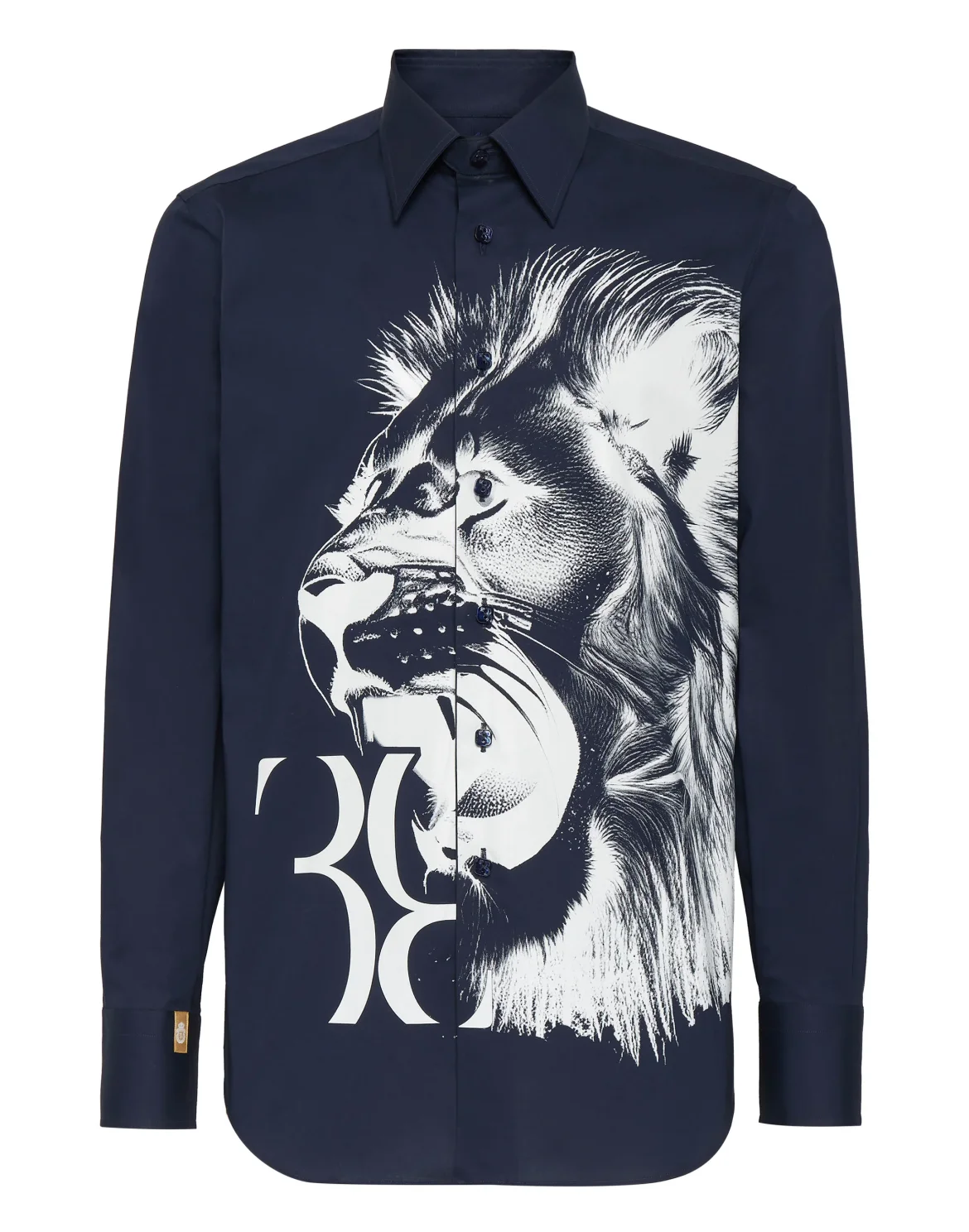Shirt Silver Cut LS Slim Fit, цвет: Синий