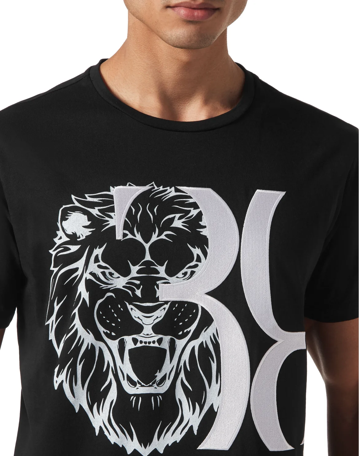 Cotton Maco T-shirt Round Neck SS, цвет: Черный