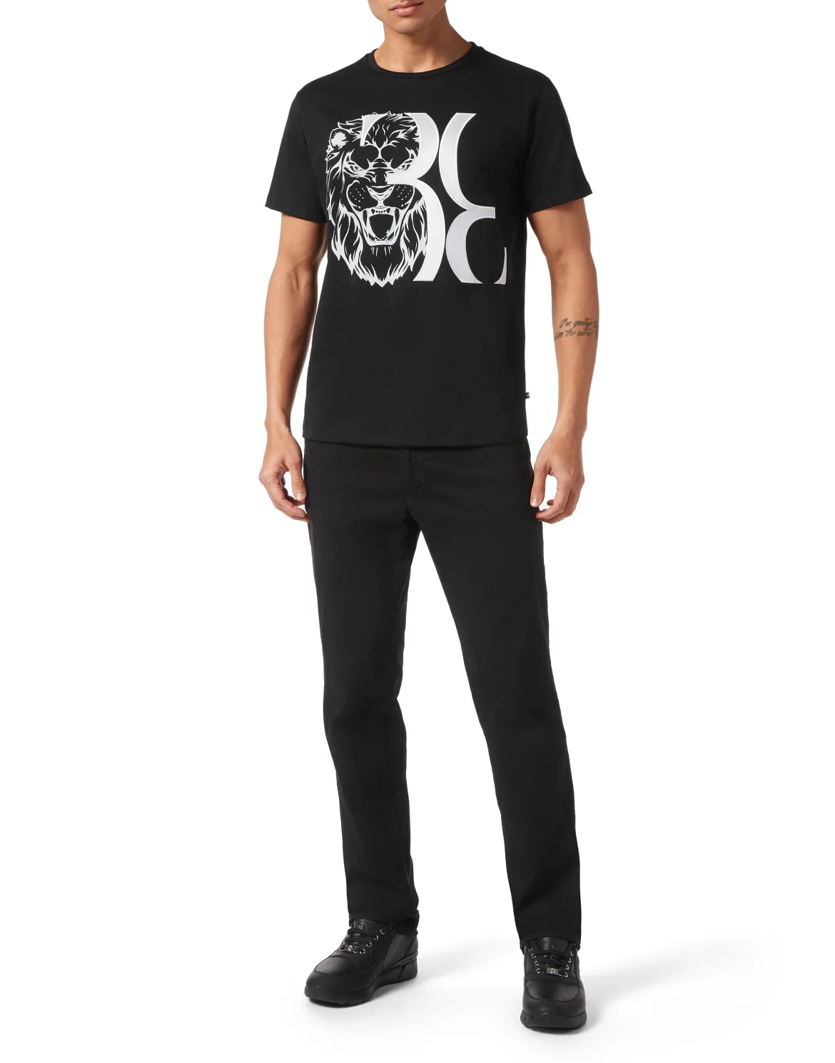Cotton Maco T-shirt Round Neck SS, цвет: Черный