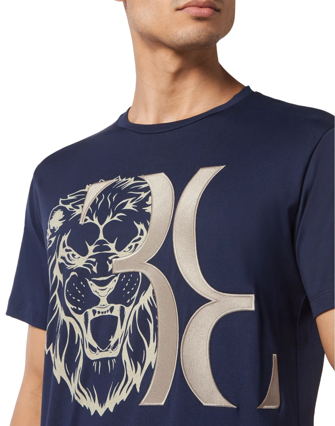 Cotton Maco T-shirt Round Neck SS, цвет: Синий