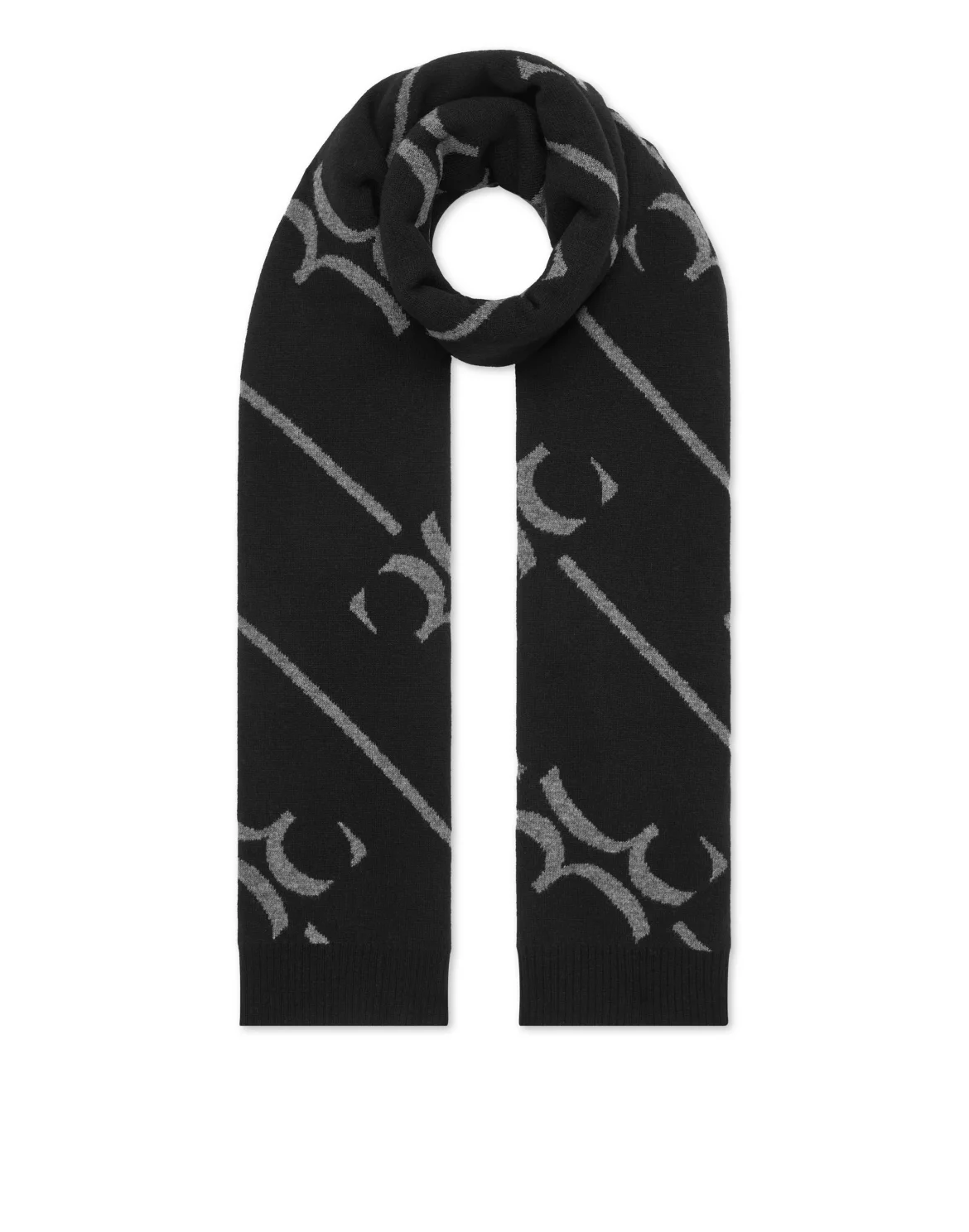 Wool Long Scarf, цвет: Черный